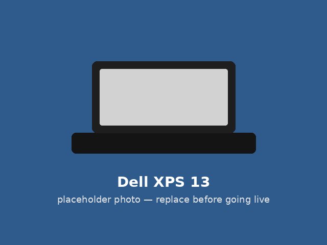 XPS 13 — excellent condition, placeholder photo